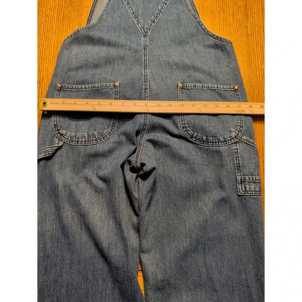 Vintage Old Navy 90s Y2K Blue Denim Overalls Bibs Size Small Jean Carpenter Bib
